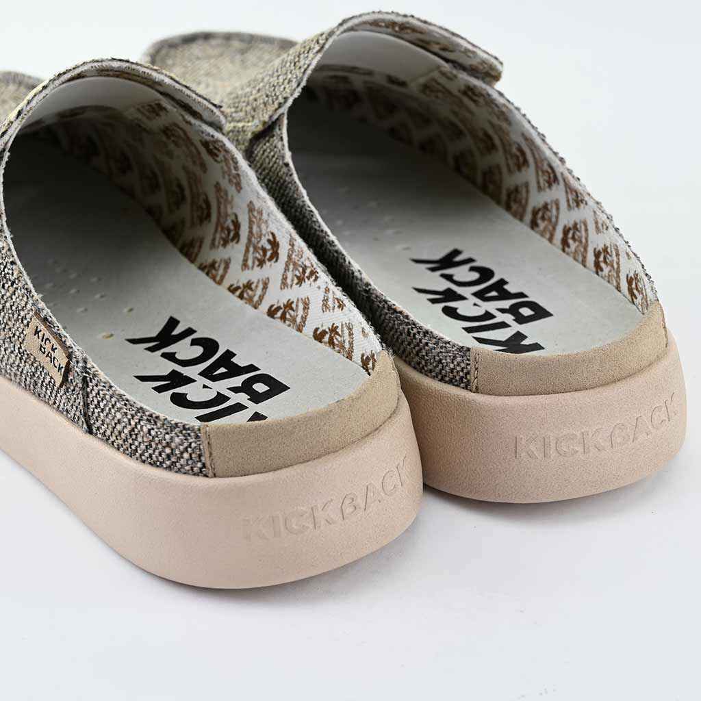 Barbeach Mule Woven Canvas Brown