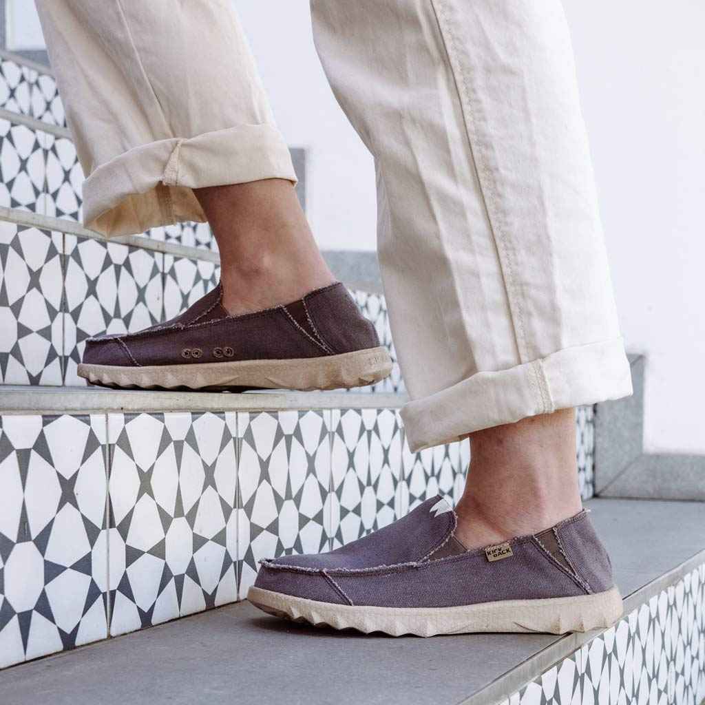 Couch Classic Canvas Charcoal Brown
