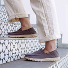Couch Classic Canvas Charcoal Brown