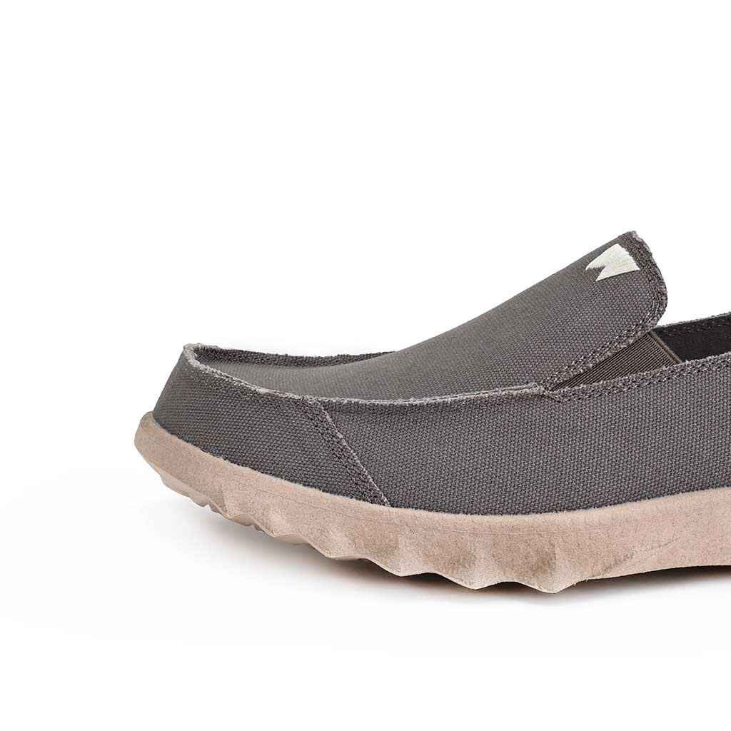 Couch Classic Canvas Charcoal Brown