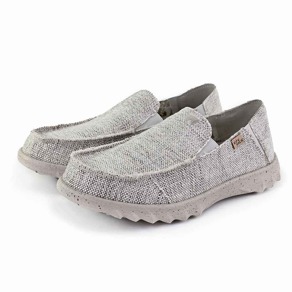 Couch Classic Woven Canvas Oat Grey