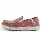 Couch Classic Woven Canvas Oat Red Slip-On Shoe - KickBack Shoes