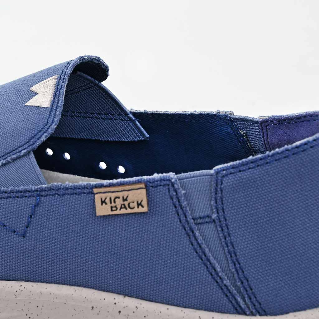 Couch 2.0 Canvas Marine Blue Slip-On Shoe - KickBack Shoes