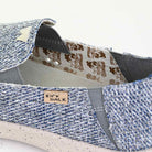 Couch Classic Woven Canvas Blue Grey Slip-On Shoe - KickBack Shoes