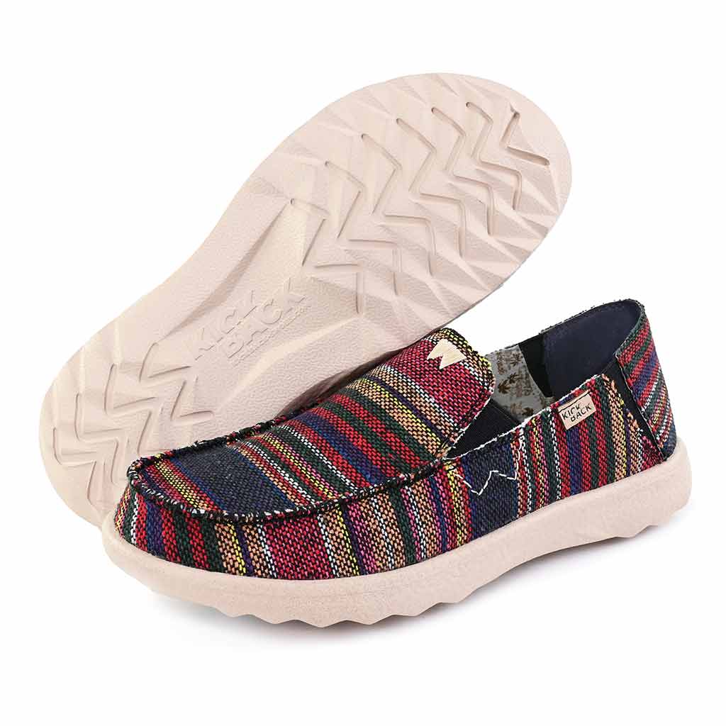 Couch 2.0 Woven Canvas Hacky Sack Black Slip-On Shoe - KickBack Shoes