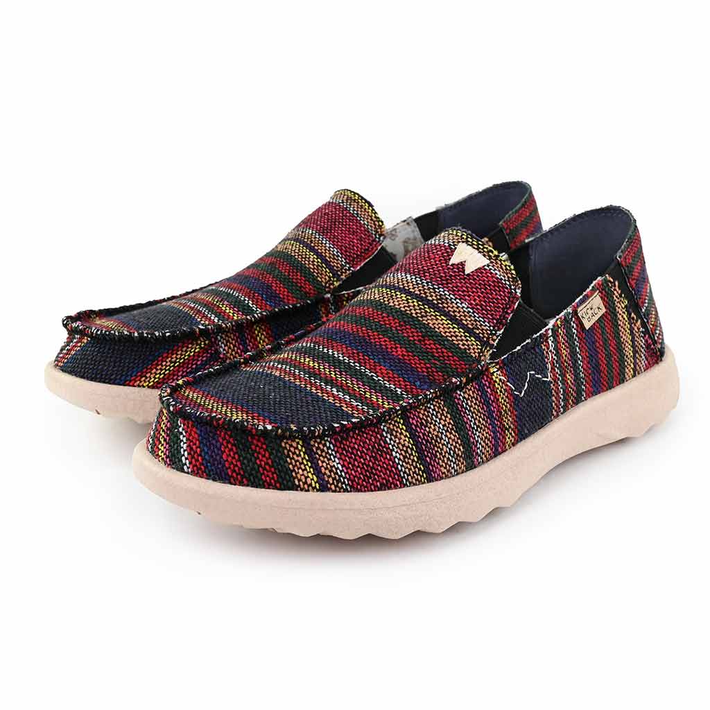 Couch 2.0 Woven Canvas Hacky Sack Black Slip-On Shoe - KickBack Shoes