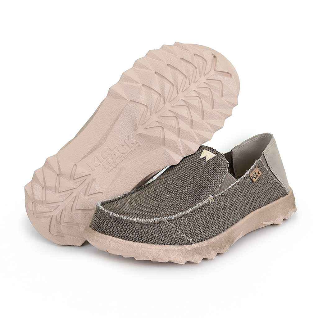 Couch Classic Woven Canvas Brown