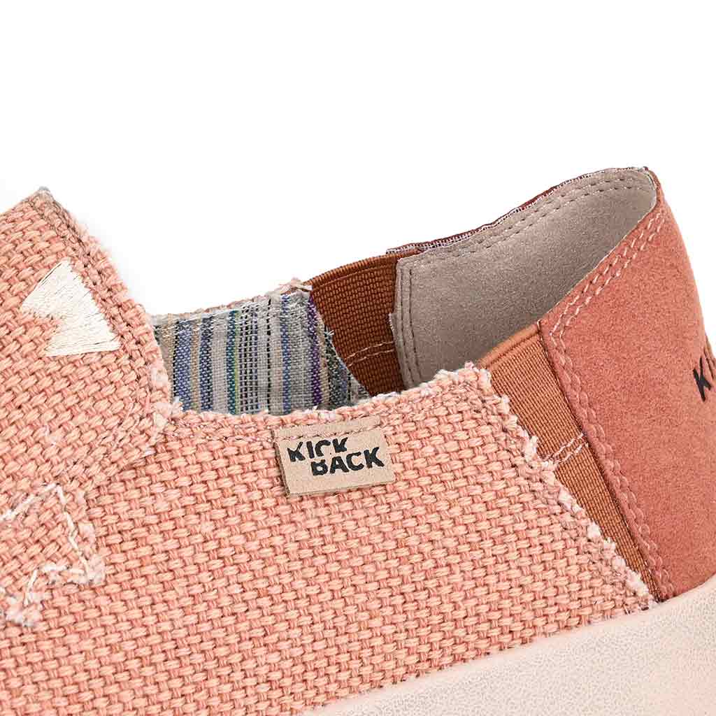 Barbeach Woven Canvas Sunkissed Rust Slip-On Shoe - KickBack Shoes