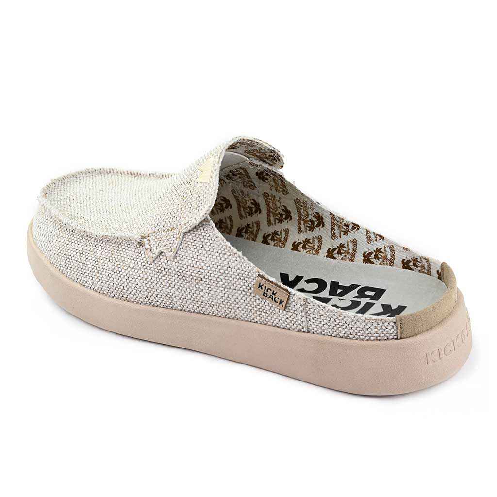 Barbeach Mule Woven Canvas Oat
