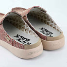 Barbeach Mule Woven Canvas Oat Red