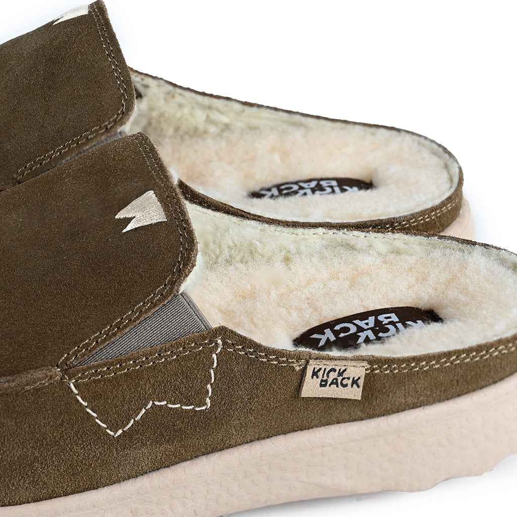 Chaise Woolie 2.0 Khaki Suede