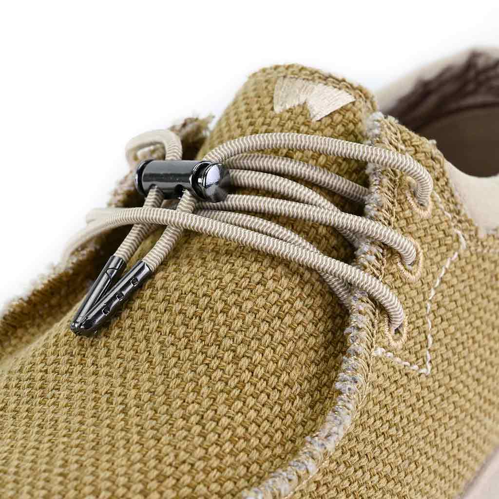 Haven Woven Canvas Mustard Slip-On Shoe - KickBack Shoes