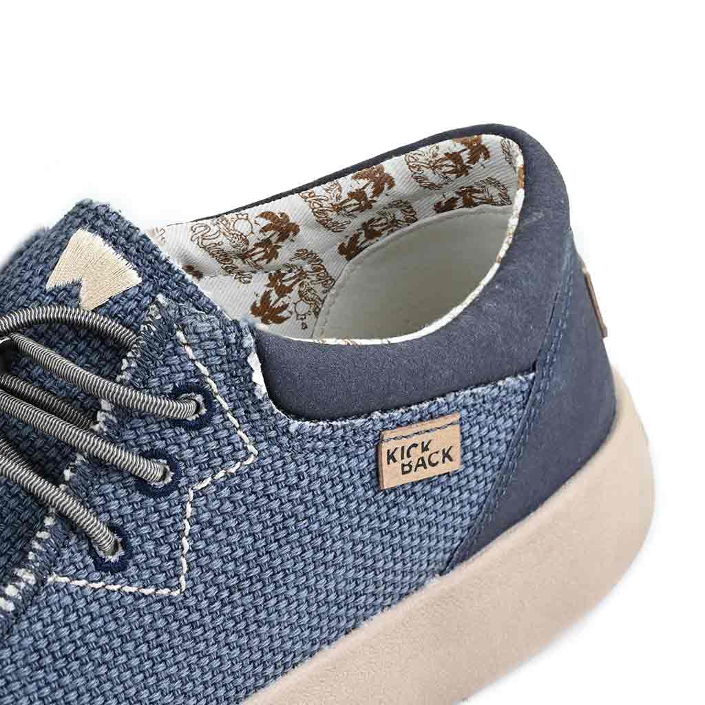 Haven Woven Canvas Navy Slip-On Shoe - KickBack Shoes