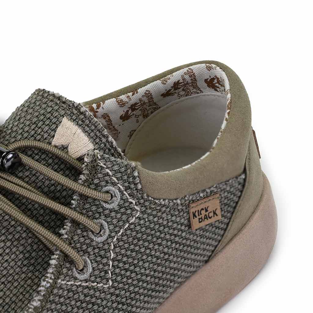Haven Woven Canvas Sunkissed Khaki Slip-On Shoe - KickBack Shoes