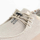 Haven Woven Canvas Off White Slip-On Shoe - KickBack Shoes