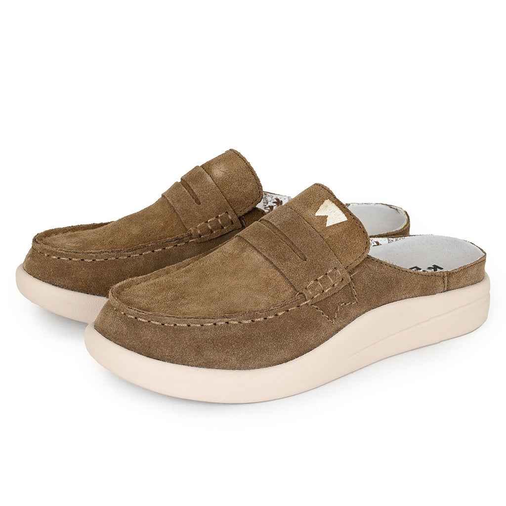 Frenchy Suede Khaki Brown