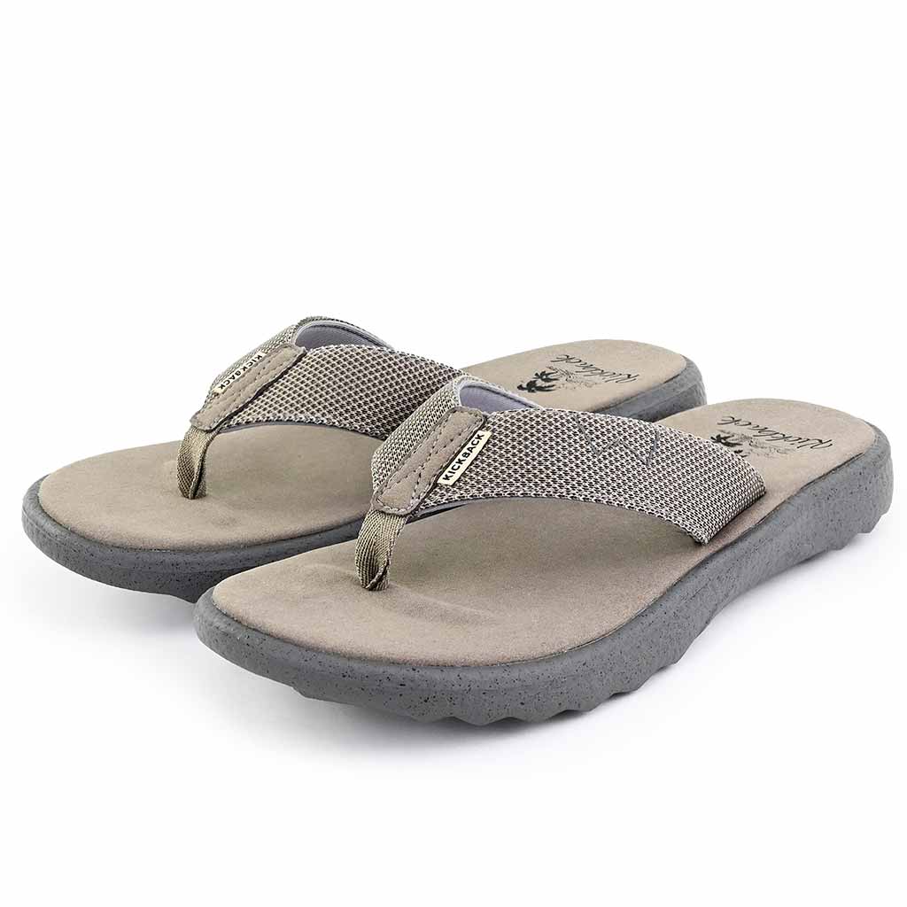 Koloa Flip Flop Brown/Charcoal Slip-On Shoe - KickBack Shoes