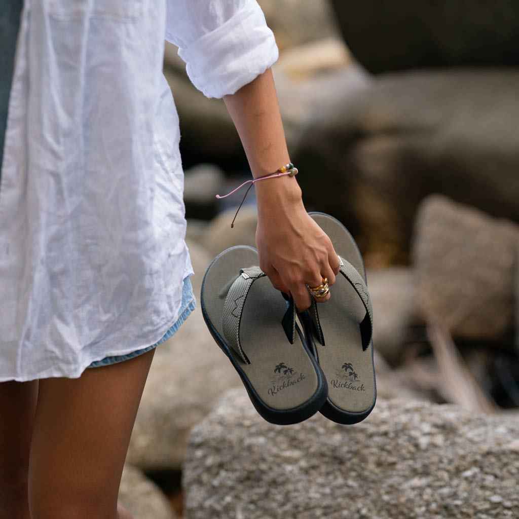 Koloa Flip Flop Khaki/Black