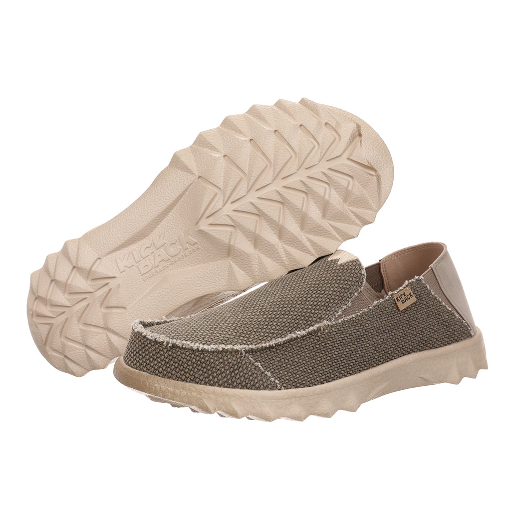 Women’s slip-on canvas shoes in Woven Brown high quality