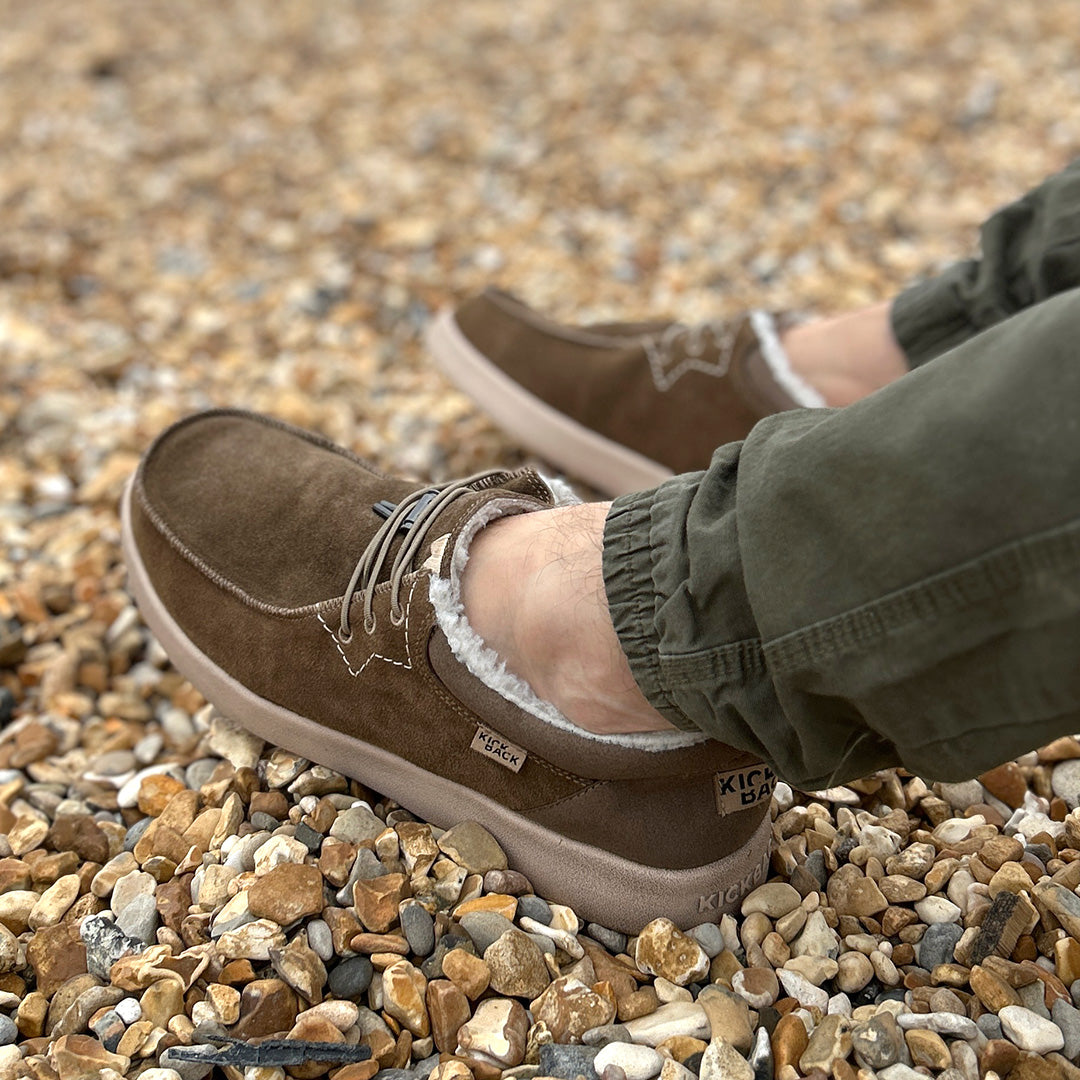 Haven Woolie Khaki Brown Suede – KickBack Shoes