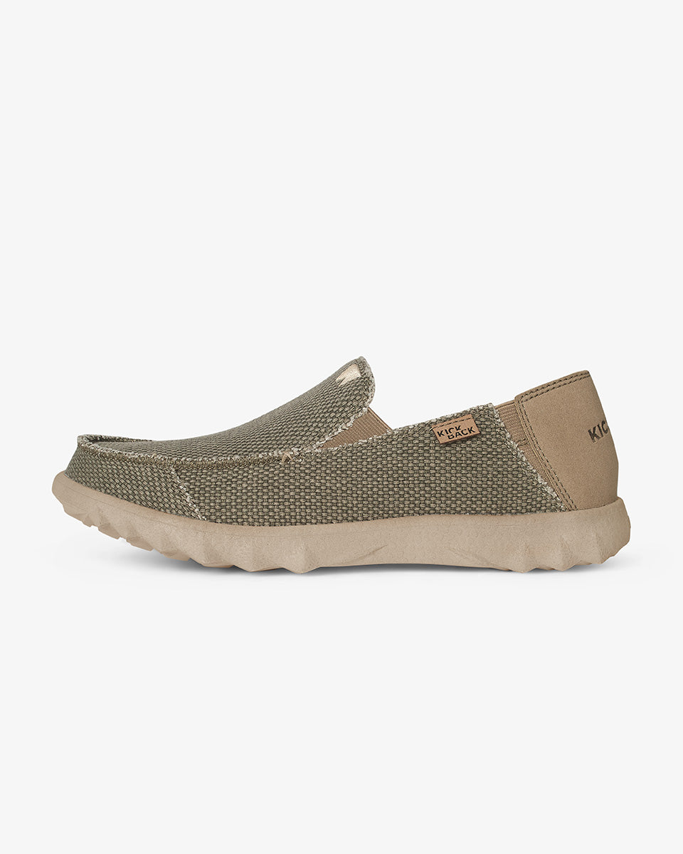 ちば様【KICKIN YOUTH】Mohican Derby Shoes Men's Couch Classic Khaki Casual Slip-On Shoe | KickBack Shoes