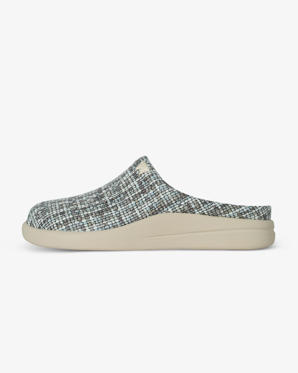 Sandy Geo Weave Grey Blue Women's Slip-On Loafer | KickBack