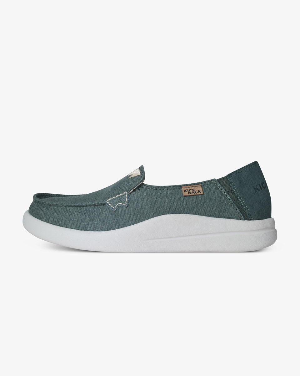 Rizzo Linen Dark Green – KickBack Shoes