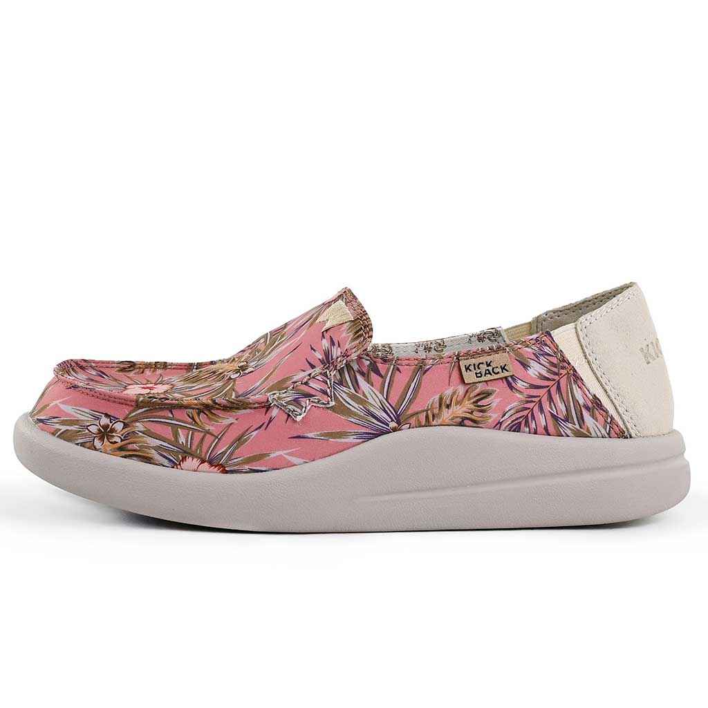 cocopinkです Rizzo Pink Hibiscus Print – KickBack Shoes